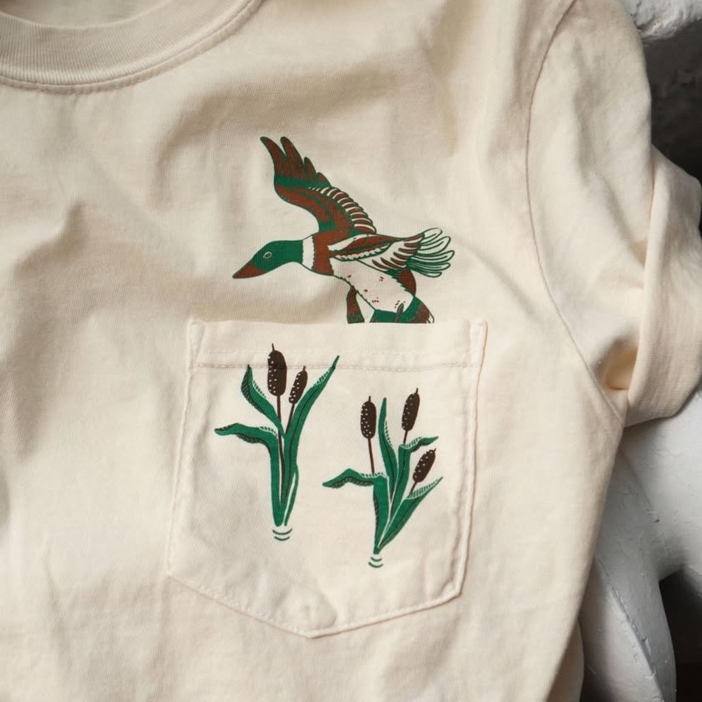 Stay Home Club duck pocket tee.  3X.